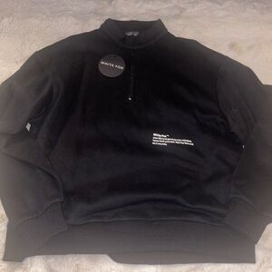 White Fox Quarter Zip Sweatshirt